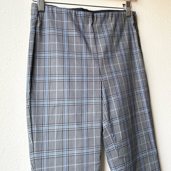 Rag & Bone Simone Slim Ankle Pant in Grey & Blue Plaid Check Sz 4 - Picture 5 of 16